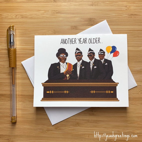 Lustige Sarg Meme Geburtstagskarte Internet Meme Etsy