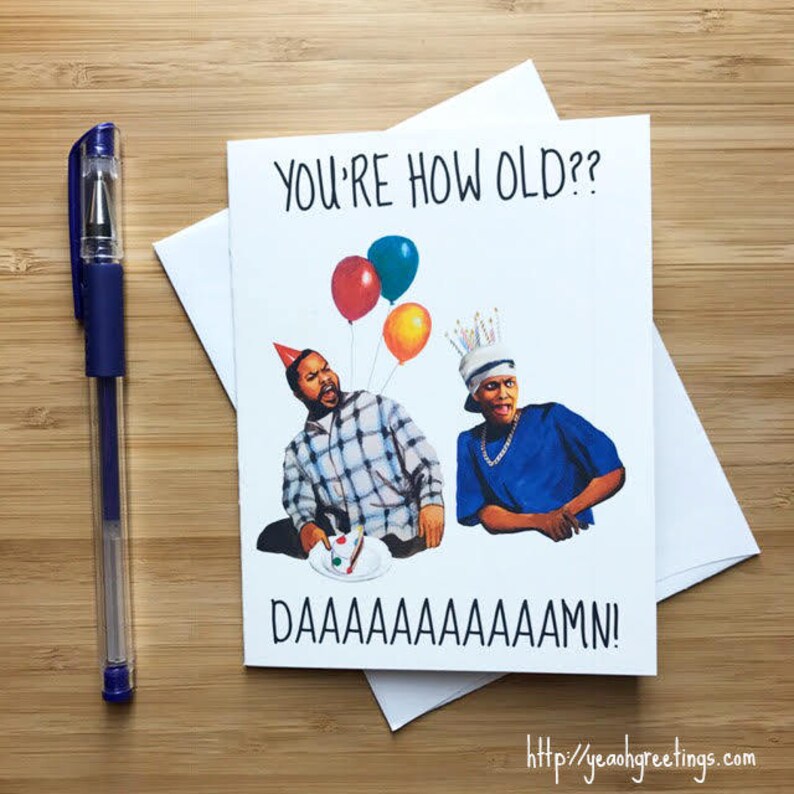 Friday Birthday Card 90s Pop Culture Hip Hop Birthday Card - Etsy