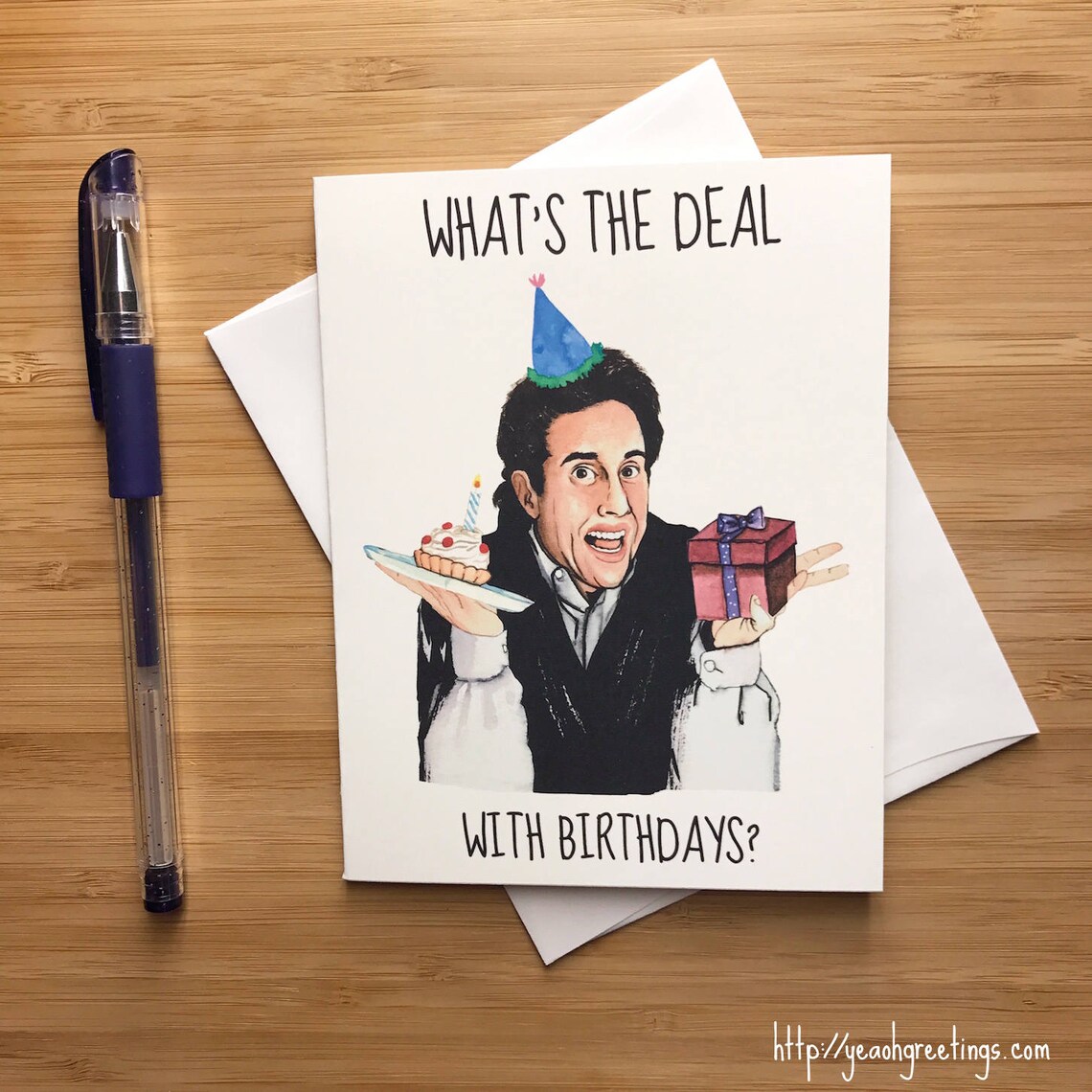 Funny Jerry Birthday Card Funny Birthday Card for Dad 1990s - Etsy