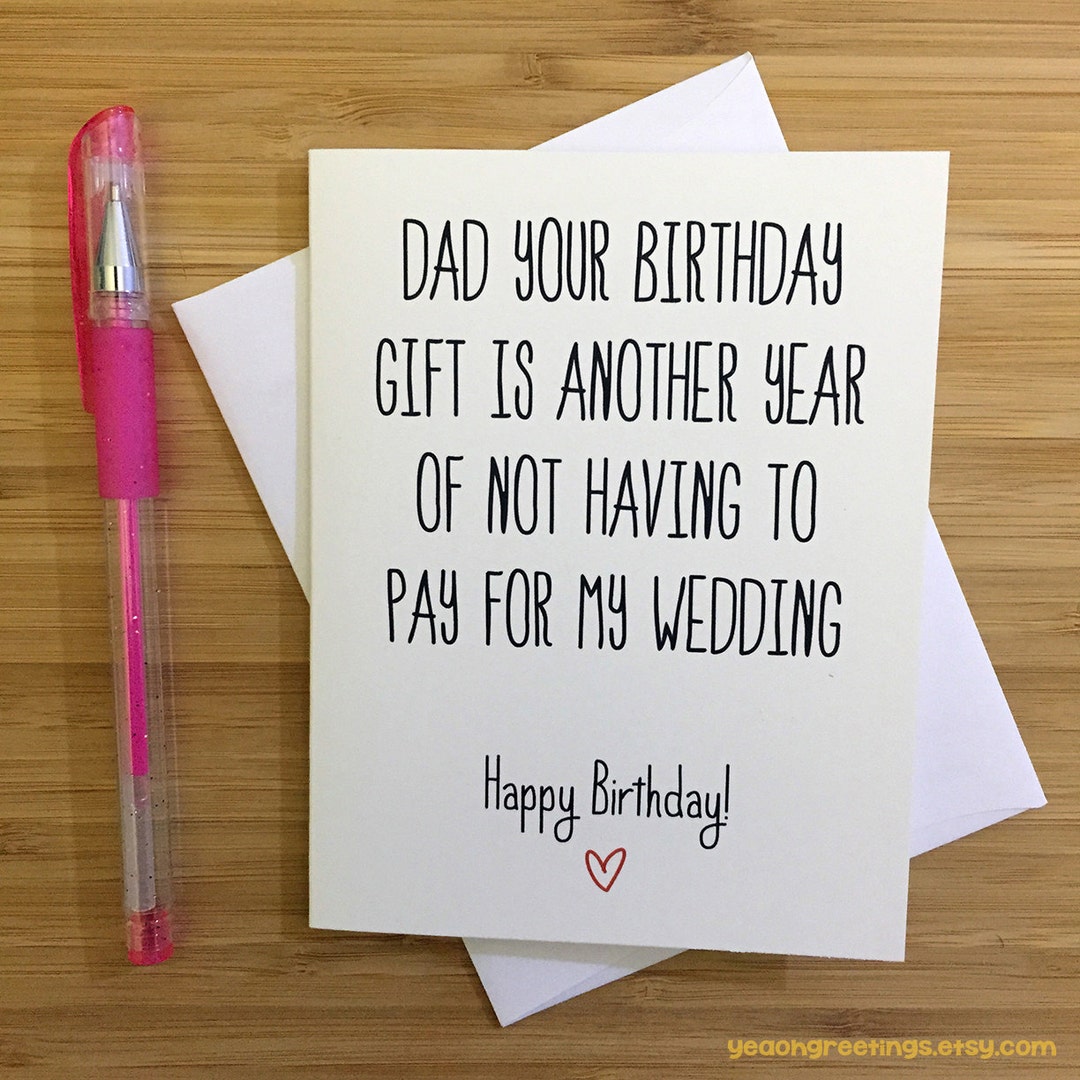 Happy Birthday Dad, Card for Dad, Funny Dad Card, Gift for Dad, Cute