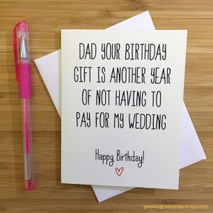 Happy Birthday Dad, Card for Dad, Funny Dad Card, Gift for Dad, Cute Card for Dad, Happy Birthday, Greeting Card, Happy Birthday Card