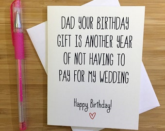 Happy Birthday Dad, Card for Dad, Funny Dad Card, Gift for Dad, Cute Card for Dad, Happy Birthday, Greeting Card, Happy Birthday Card