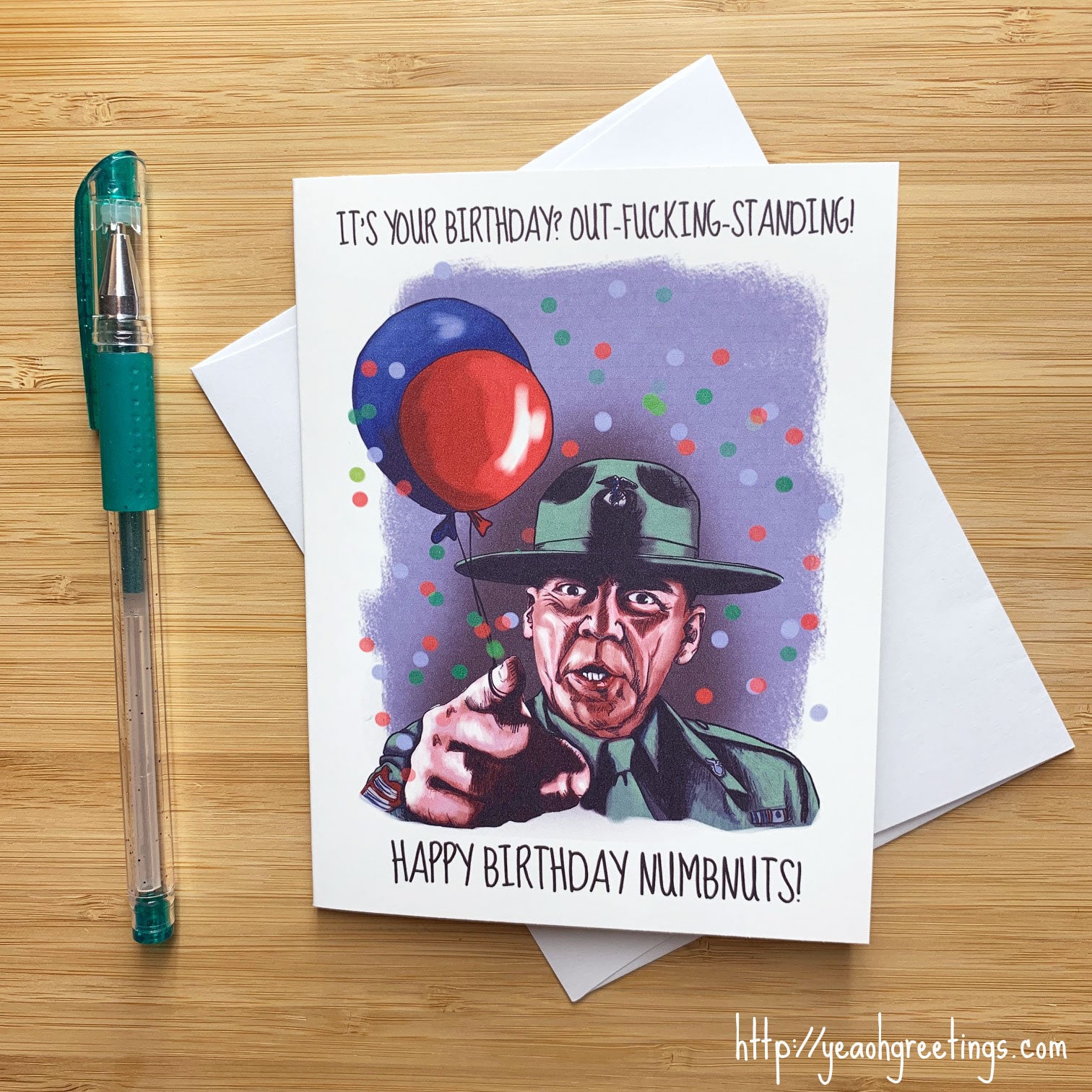 Happy Birthday Marines Quote Marine Birthday Card Etsy