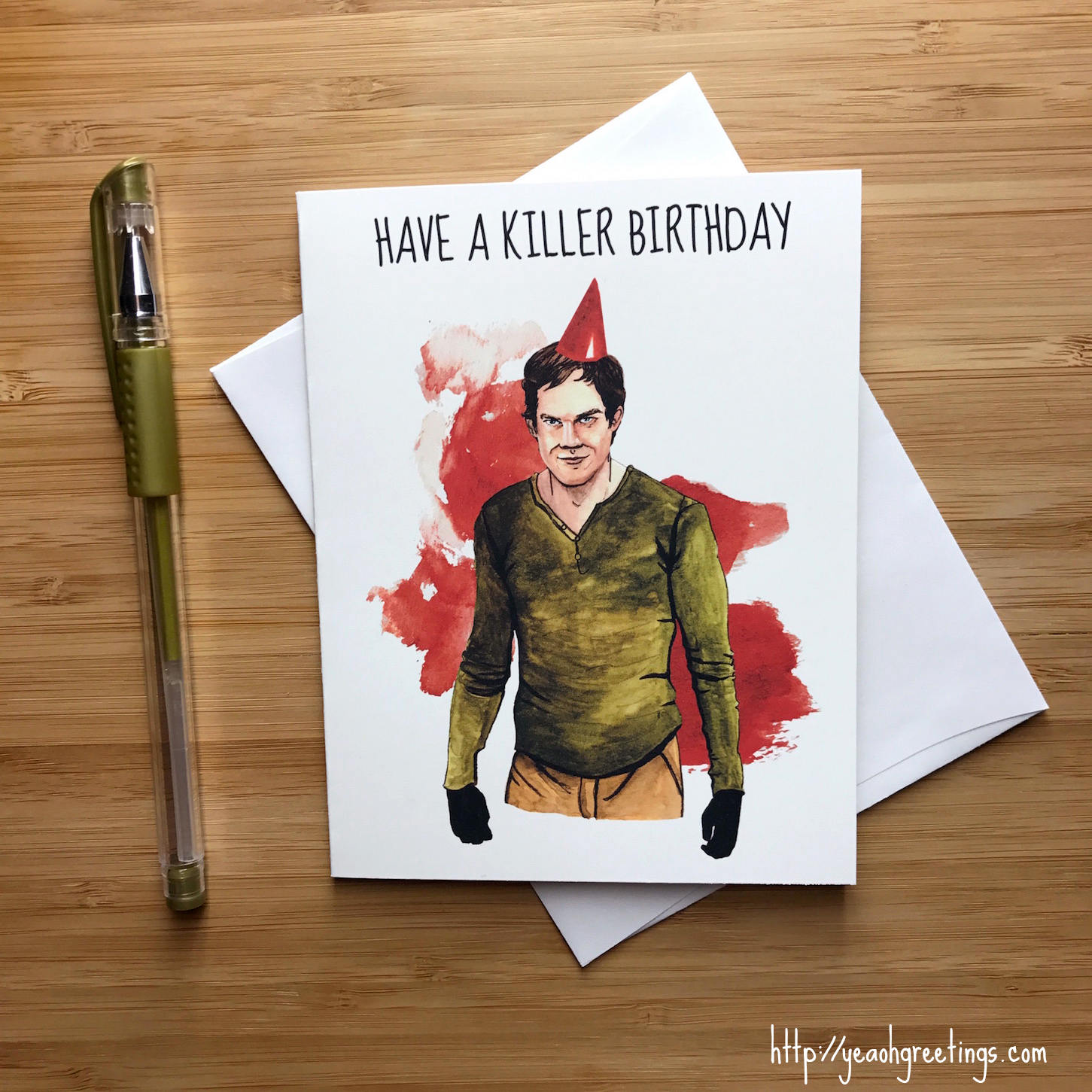 Funny Serial Killer Birthday Card Black Comedy Michael C | Etsy