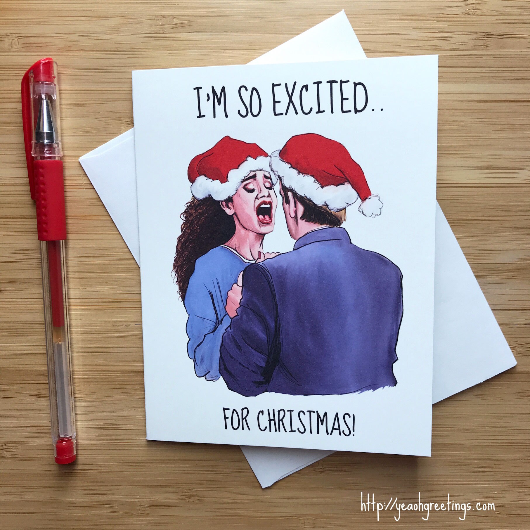 Funny 'Im so excited...for Christmas' Card Christmas Etsy