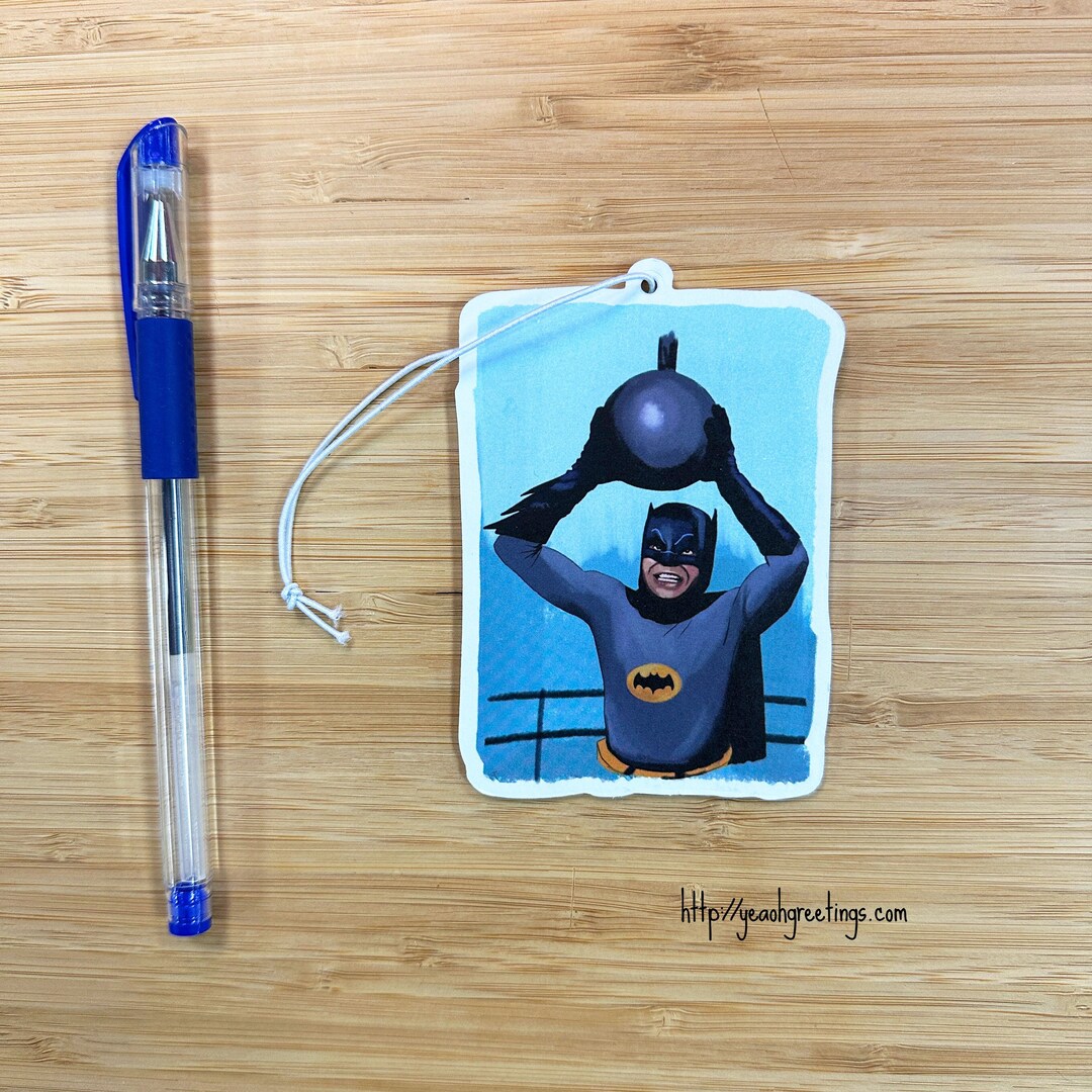 Funny Batman Air Freshener Retro Comics Gift Gift Scented Etsy