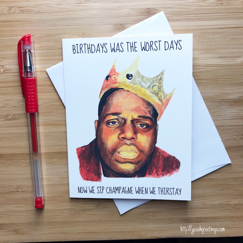 Rapper Birthday Card Hip Hop Music Rap Birthday Card Happy Etsy