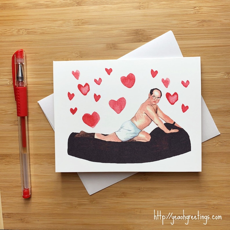 Sexy George Love / Valentine Card Valentines Day Card Funny | Etsy
