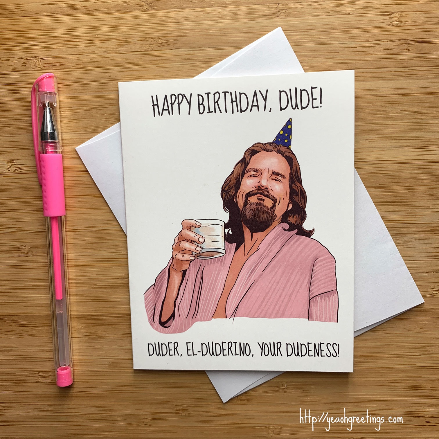 Funny 'happy Birthday Dude Birthday Card Birthday - Etsy New Zealand