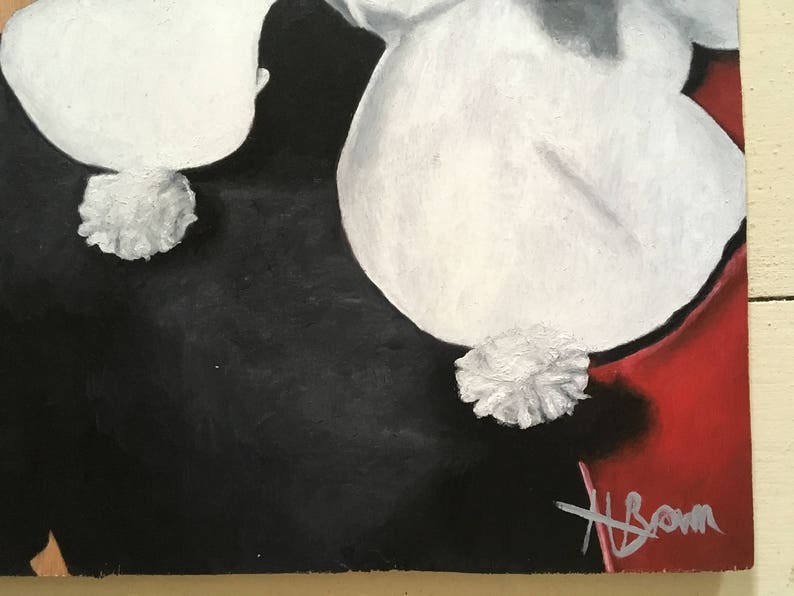 Harley Quinn Oil Painting on Wood