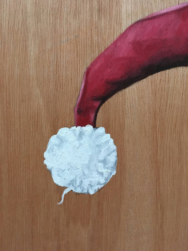 Harley Quinn Oil Painting on Wood