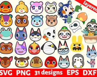 Download Crossing Animals Svg Etsy