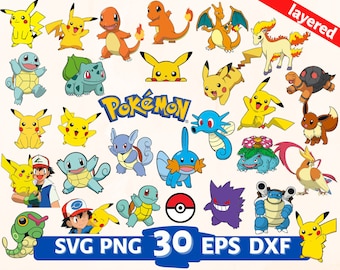 Download Pikachu Svg Etsy