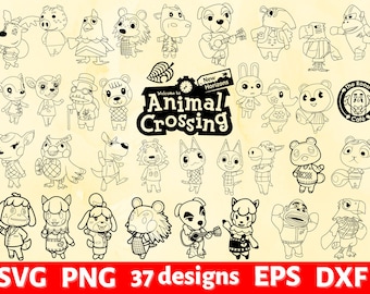 Crossing Animals Svg Etsy