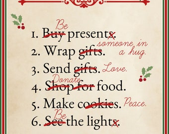 Christmas To-Do List - printable