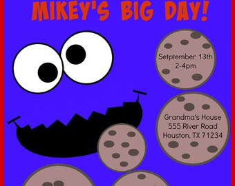 Cookie Monster Invitation