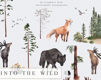 Into the Wild - Animals, Trees & Mountain