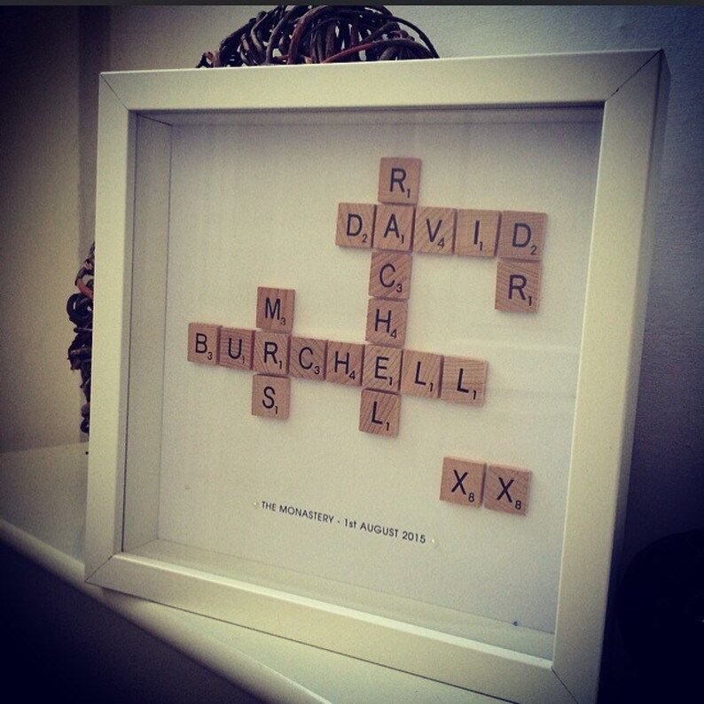 Scrabble Art Picture Frame Gift Idea for Any Occasion Perfect Etsy UK