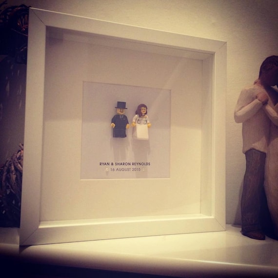 Lego Bride and Groom Personalised Wedding Gift Frame Etsy UK
