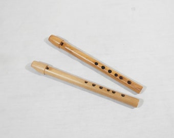 Wooden tin whistle, 6 hole flute in "high G" - professional