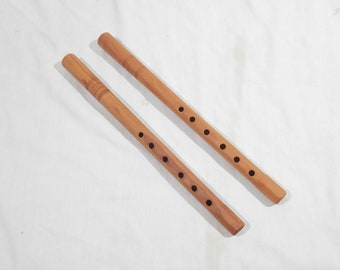 Simple wooden tin whistle, shepherd's flute in C - western hungarian folk flute