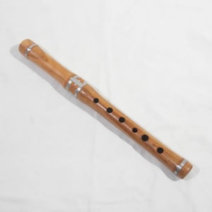Shepherd&#39;s flute, folk tin whistle in high &quot;D&quot; - traditional melted tin decoration  - tuneable
