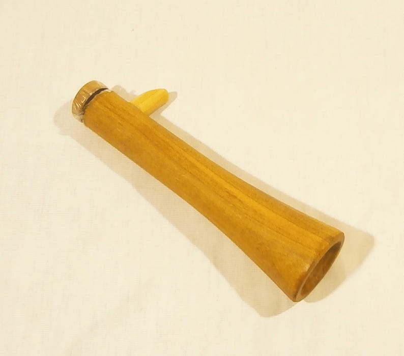 Kazoo en bois mirliton membrafon whislte fait main facile à utiliser image 2