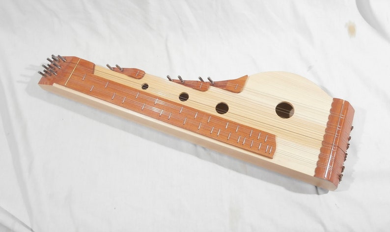 Zither Citera Hungarian Dulcimer in C stringed folk instrument 15 string image 1