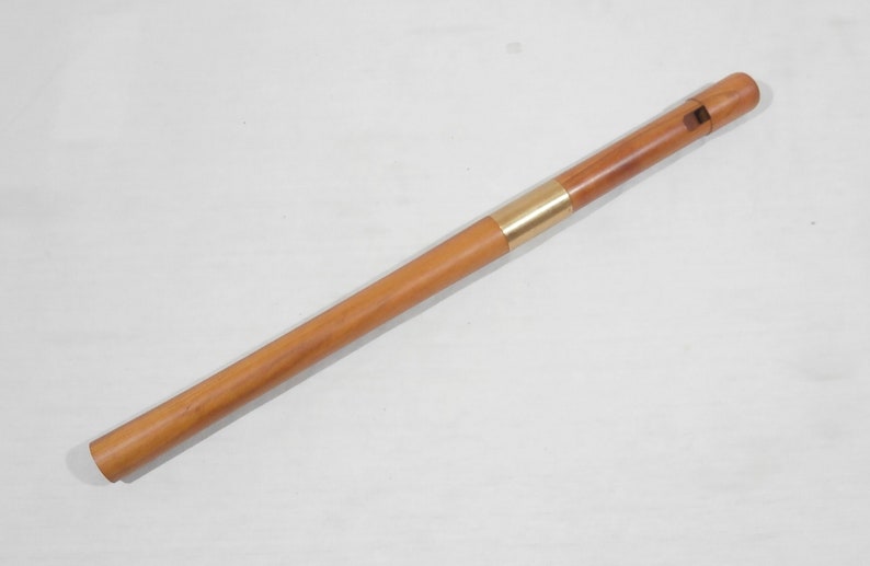 Wooden Tin Whistle 6 Hole Flute In Low G Etsy