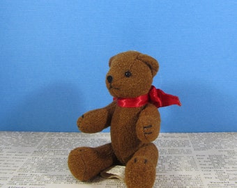 Teddy Bear with Red Bow Christmas Ornament Department 56