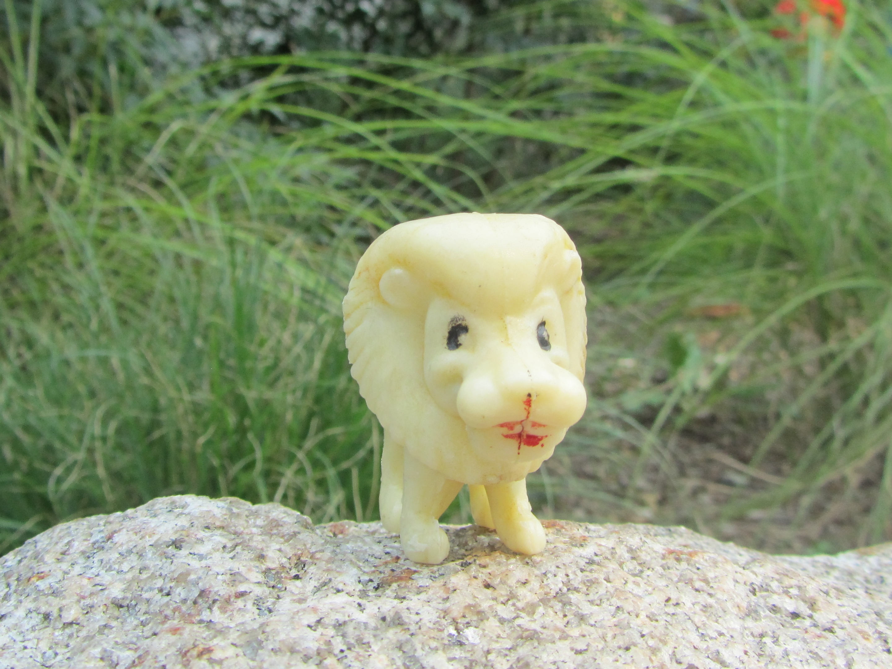 Plastic Lion Figure Vintage Zoo Animal Made in Hong Kong Etsy