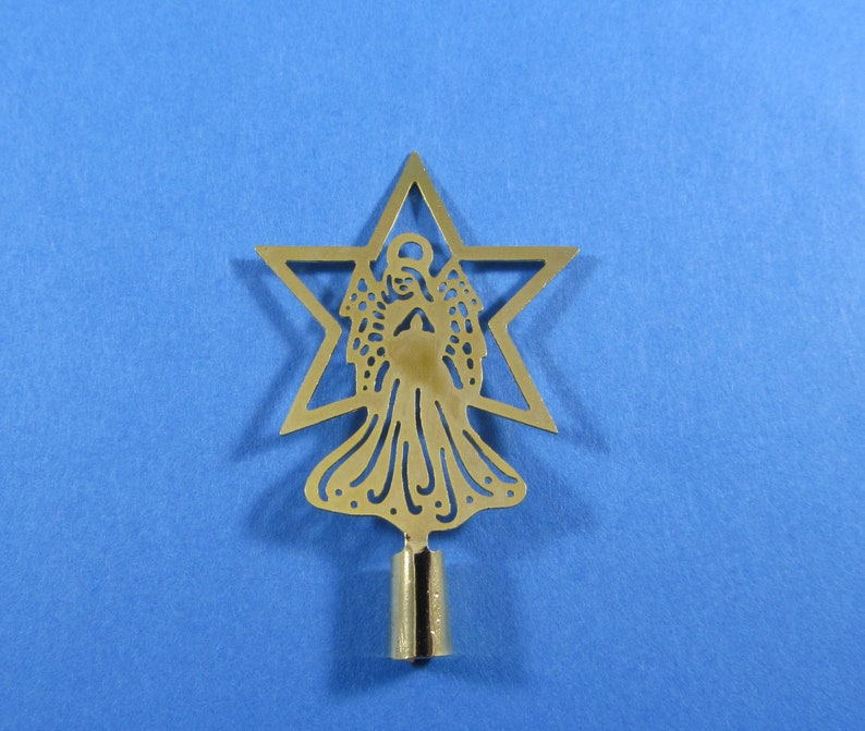 Miniature Tree Topper Angel Star Vintage Christmas Craft Etsy