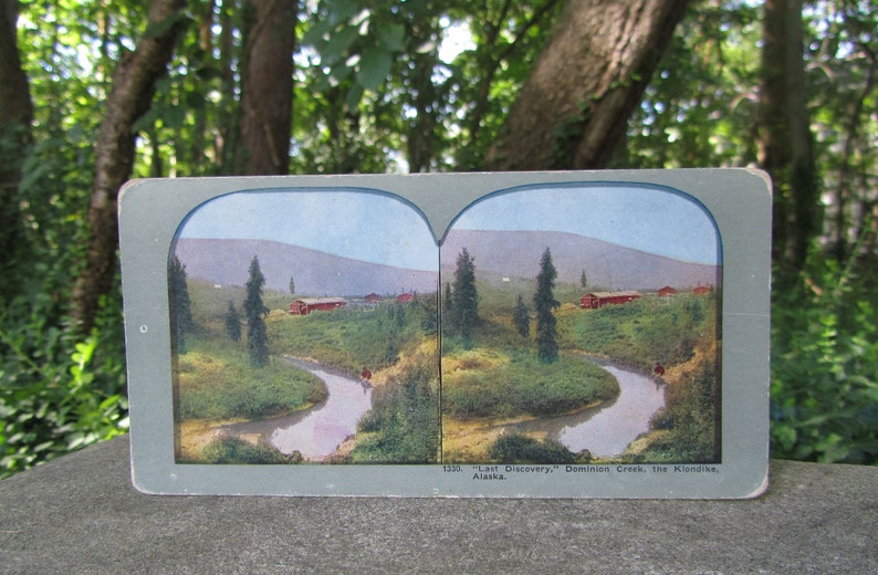 Vintage Alaska Photo Klondike Stereoview Card "last Discovery" Dominion ...