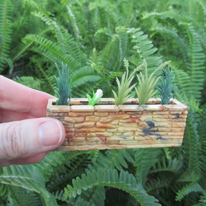 Rock Wall Patio Planter Britains LTD Toy Model Accessories &quot;Floral Garden&quot; Miniature Landscape Prop