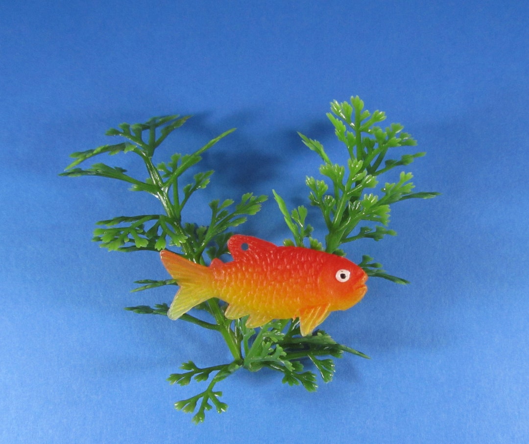 Plastic Goldfish and Aquatic Plants Diorama Craft Supplies Etsy