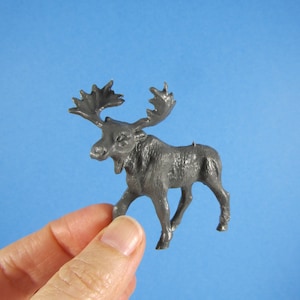 Vintage Plastic Moose Figure Molded Toy Animal