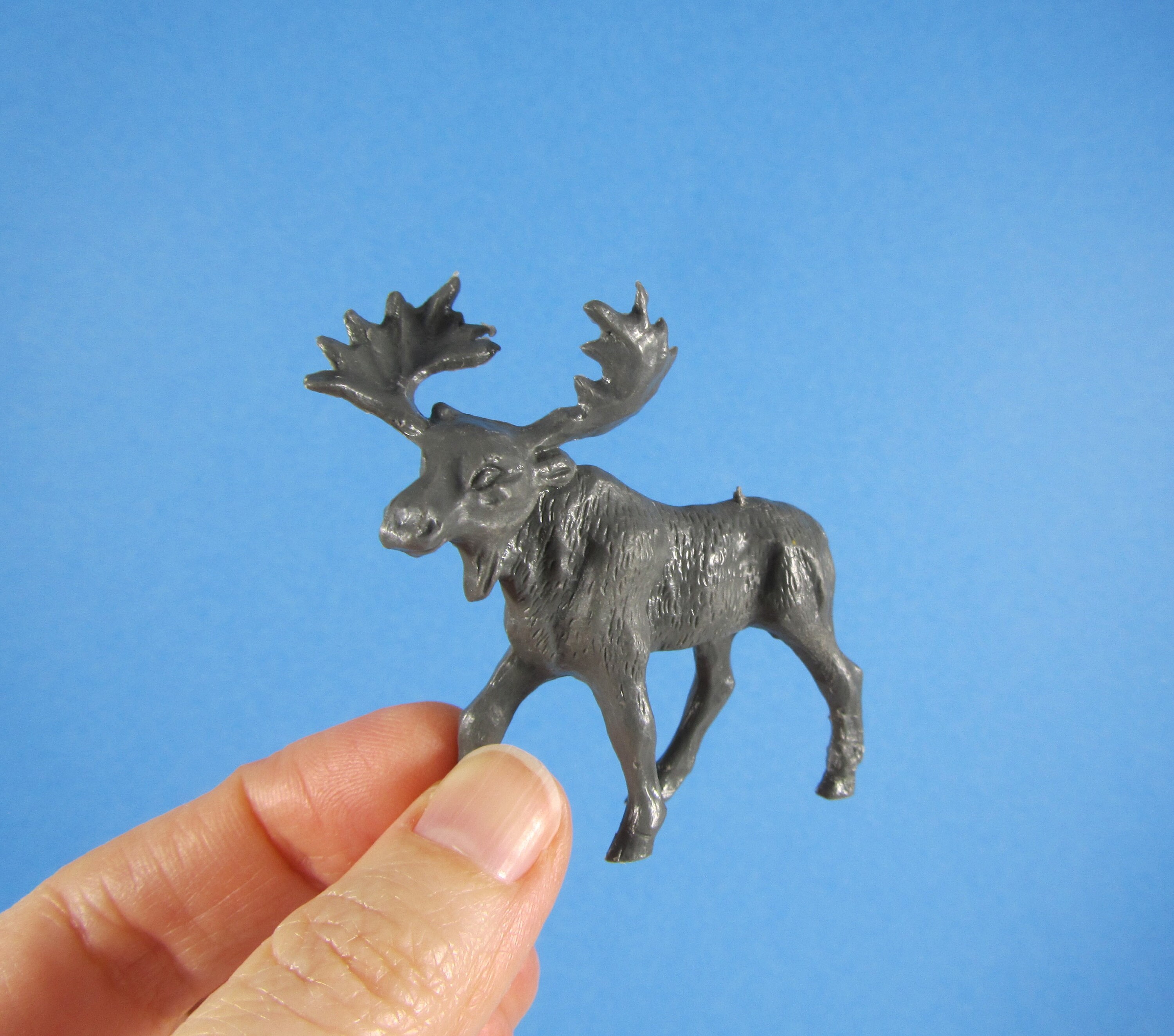 Vintage Plastic Moose Figure Molded Toy Animal Etsy Canada