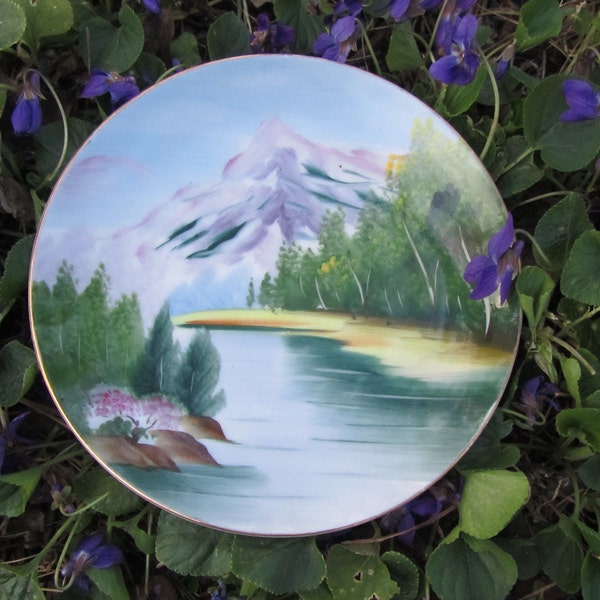 Asian Landscape Plates "Pick 1" Hand Painted Scenes Ucagco Japan