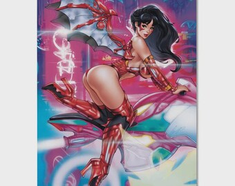 Vampirella Neon Dynamite Comics Cover Premium Giclee Print 11" x 17" Wall Art Poster