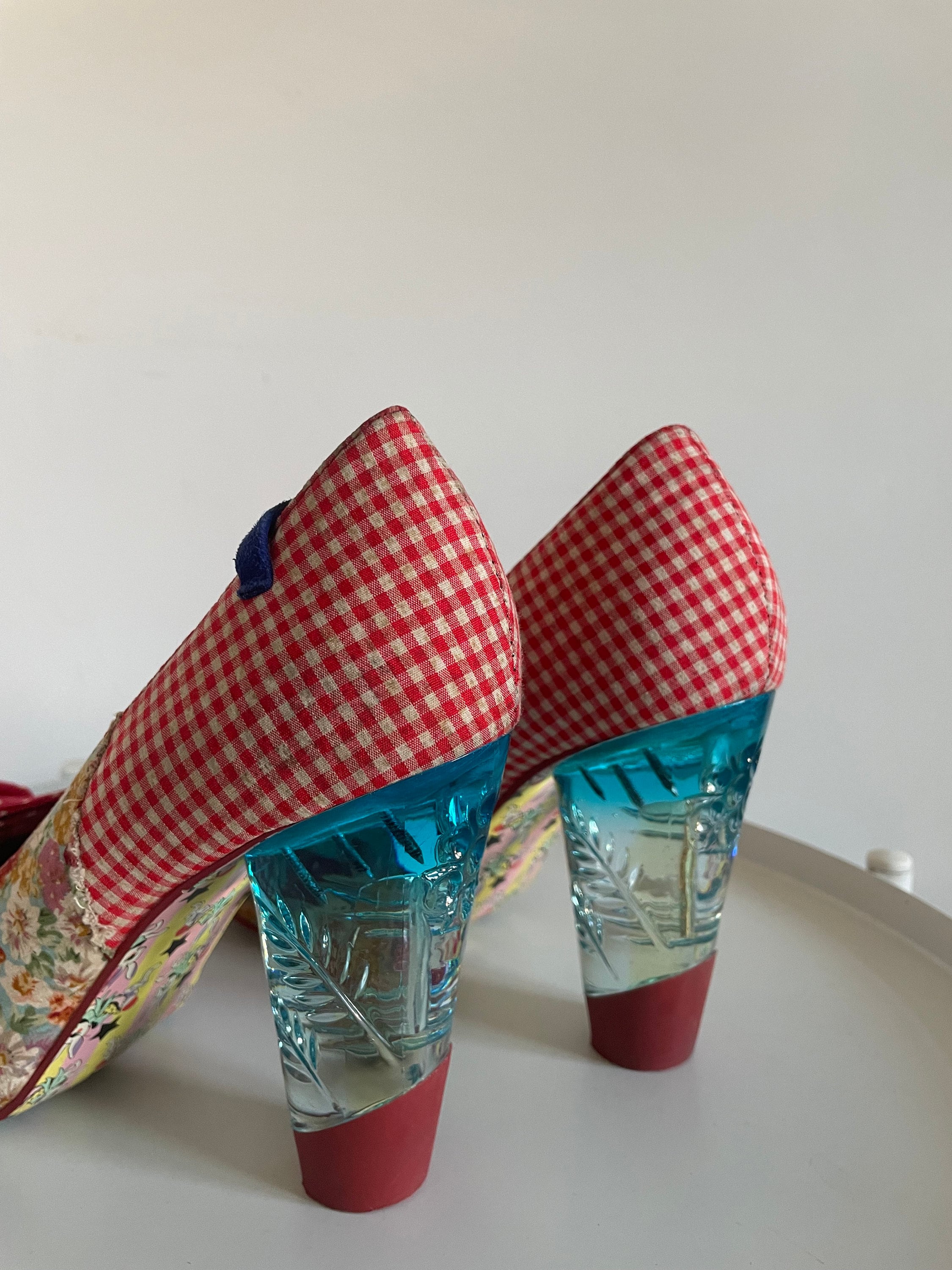 Irregular Choice Heels in Red Clear Heels US7.5 Eur39 UK6 - Etsy