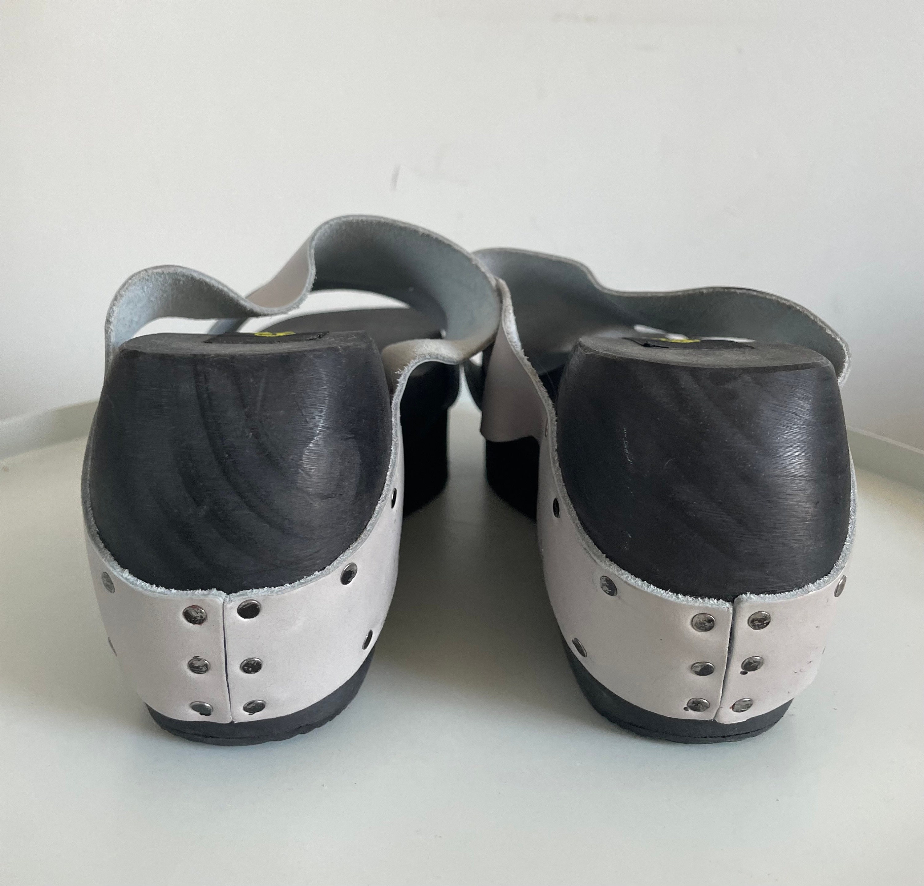 90s Swear Clogs Sandals Rave Leather Platform Sandals Mules Clogs Super ...