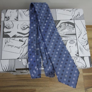 Real Vintage Tie Grey Blue Greyish Blue