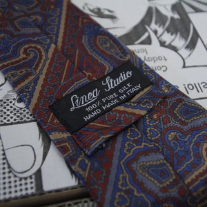 Real Vintage Tie 100% SILK handmade in ITALY
