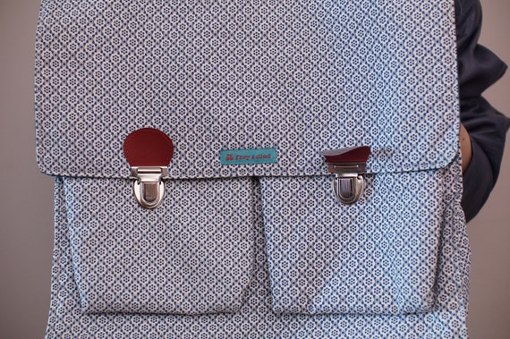 Vintage 80s 90s Backpack Satchel - image 3