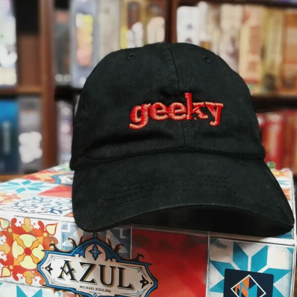 Geeky Embroidered Ball Cap / Dad Cap | baseball hat for board gamers and tabletop game geeks | embroidery dad hat geeky goodies