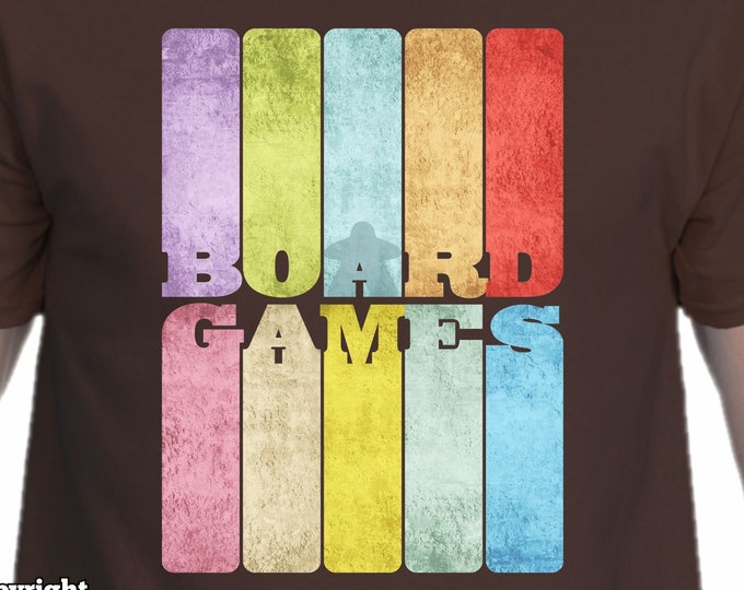 Board Games - The Long Game Men's / Unisex T-shirts | shirts for board game and tabletop gamer geeks, game night shirts and gift ideas