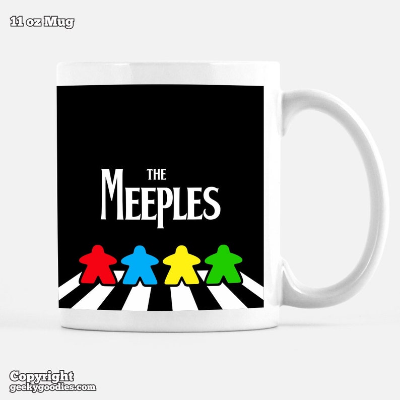 The Meeples Abbey Road Mug | Board Game Geek Gift - Etsy