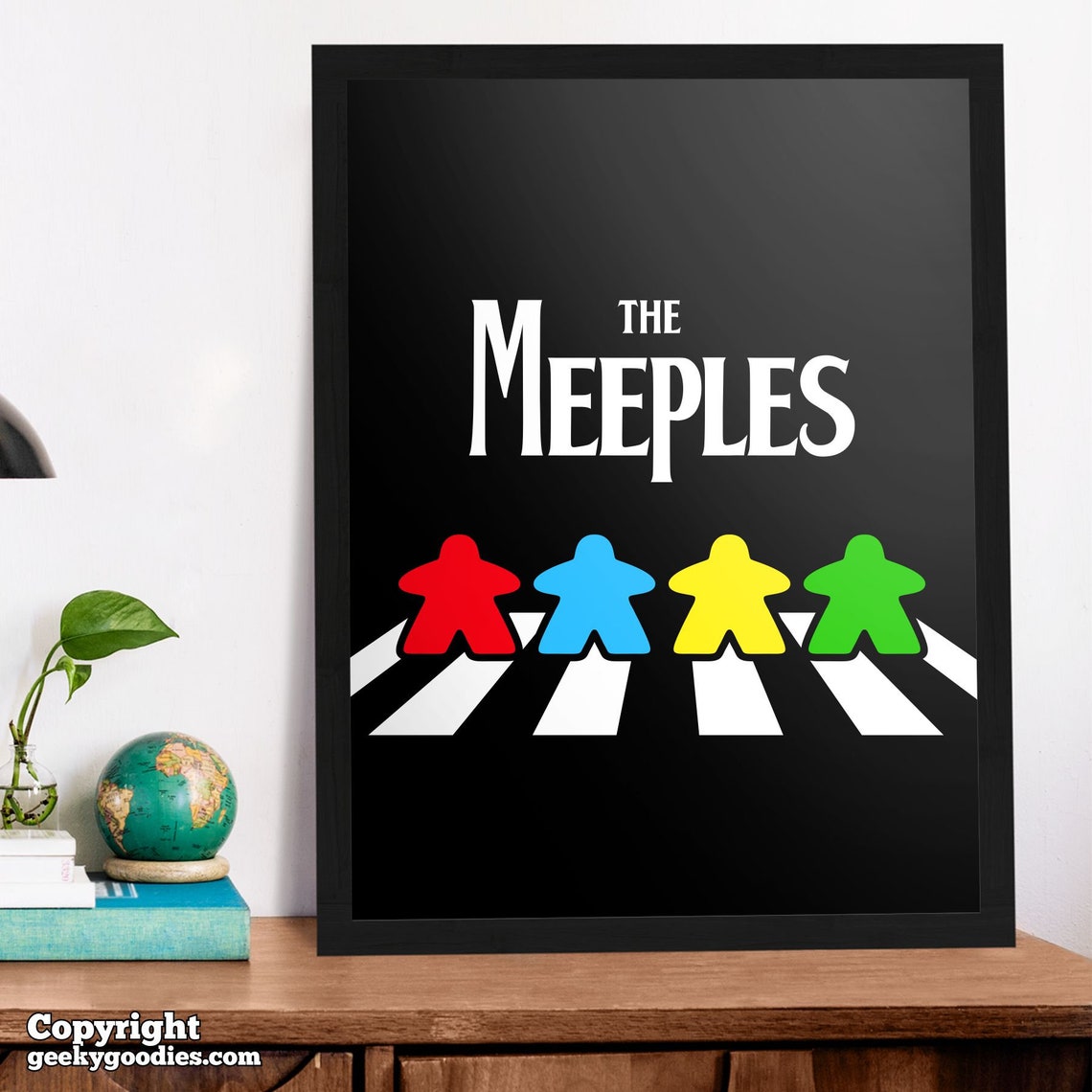 Meeples of Abbey Road Poster