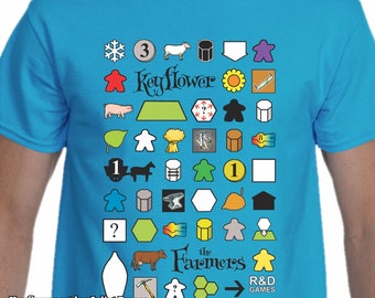 Keyflower: The Farmers Men's/Unisex T-shirts | t-shirts for board gamers, tabletop gaming geekss | gamer gaming shirts | Keyflower Series