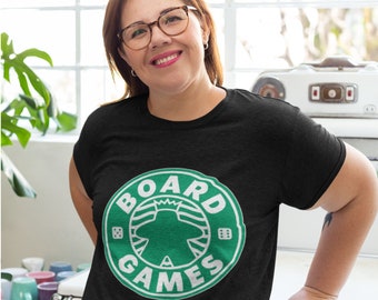 Board Game Grande Ladies T-shirts | board games and coffee shirt for women womans girls ladies gamers game night apparel | coffee lovers tee